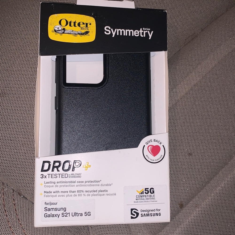 NEW Otterbox Symmetry Series Phone Case - BLACK - Samsung Galaxy S21 Ultra 5G